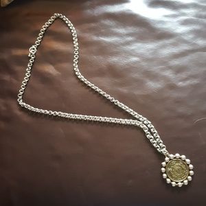 French Kande medallion necklace